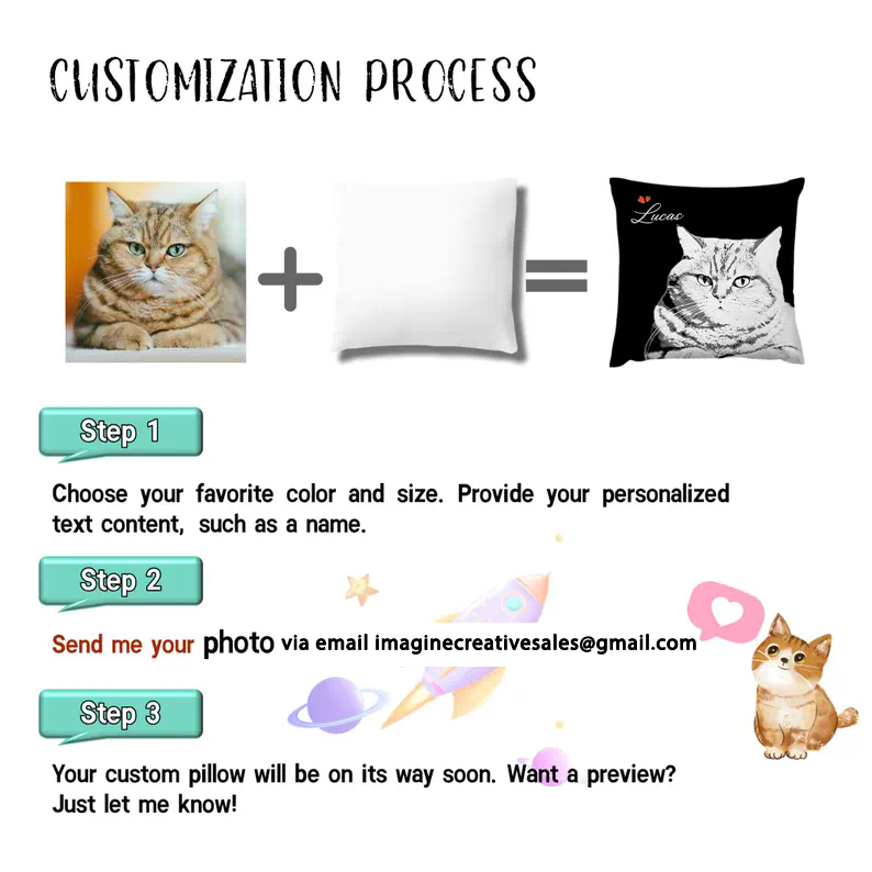 Custom Μαξιλαράκι με Φωτογραφία Κατοικιδίου